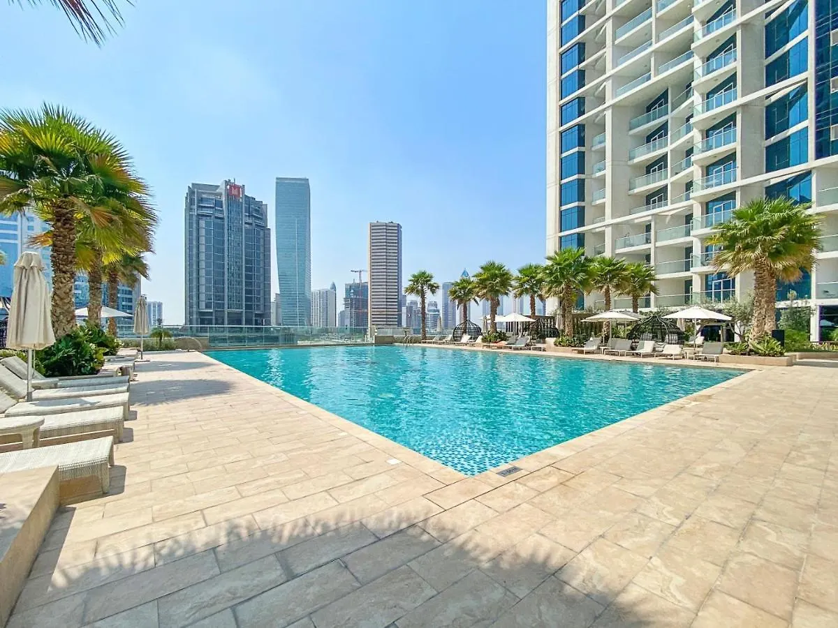 A Living Modern 1Br Apartment With Balcony & Canal View At Prive-517 Business Bay Dubaj Spojené arabské emiráty