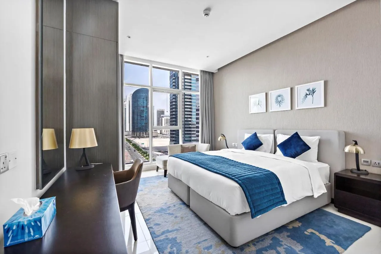 A Living Modern 1Br Apartment With Balcony & Canal View At Prive-517 Business Bay Dubai